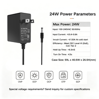 Adaptateur d'alimentation étanche MYIXI 4,00 mm x 1,7 mm 240 V 12 V CC 2 A 14,3 V 1,6 A pour CCTV, en matériau PC