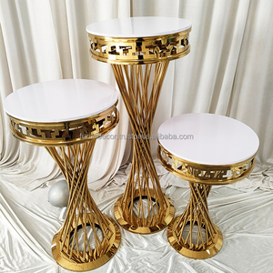 Base para Pastel de Acero Inoxidable Dorado Moderno y Duradero de Alta Calidad FURUN, Exhibición para Mesa de Postres de Cumpleaños para Bodas - Product Image 6