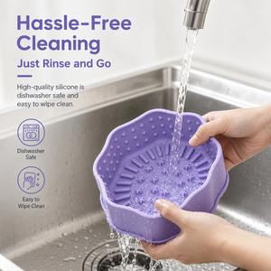 Wholesale Food Grade Silicone <b>Slow</b> <b>Feeder</b> Dog <b>Bowl</b> Anti Choking Non Slip Pet <b>Slow</b> Eating <b>Bowl</b> for Dogs <b>Cats</b> - Product Image 2