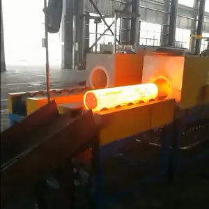 Luo yang hongteng threaded steel rod billet bar iron induction reheat heating hardening furnace machine prices 15kw