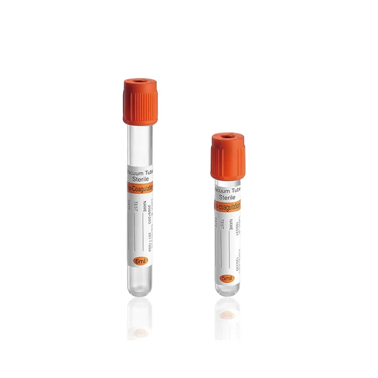 Çeşitli çeşit microtainer tek kullanımlık 5 ml 2ml 3ml edta k k2 k3 mor üst vakumlu vakum kan örnek toplama tüpü