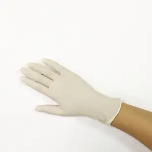 Toptan lateks hastane cerrahi Glovees 7.5 boyutu tek kullanımlık steril lateks cerrahi tozsuz Glovees tozsuz