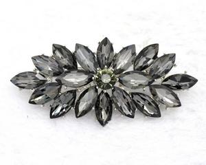 Broche de Cristal de Vidro Multicolorido da Moda, Acessório de Vestuário em Liga Metálica com Cravação Completa - Product Image 3
