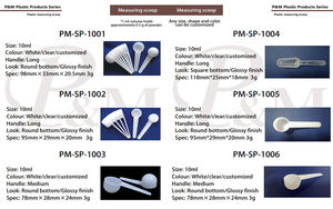P & <span class=keywords><strong>M</strong></span> nuovo moderno cucchiaio di plastica trasparente 20ml 30ml chiaro misurino scala per liquidi in polvere per uso alimentare PP prodotto - Product Image 2