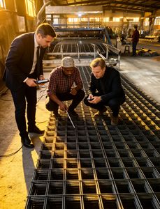 <span class=keywords><strong>Grillage</strong></span> en acier galvanisé pour la construction, maille en acier soudé, acier au carbone, haute résistance de soudure, haute rigidité, couleur argent, <span class=keywords><strong>grille</strong></span> 100x100mm - Product Image 1