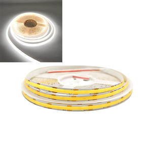 Bande <span class=keywords><strong>LED</strong></span> COB <span class=keywords><strong>12V</strong></span> haute luminosité 6000K, ultra lumineuse, éclat uniforme, sans points sombres, pour la décoration de bureau - Product Image 1
