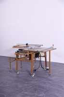 Scie à panneaux horizontale compacte avec moteur 220V pour la découpe et le rainurage du bois