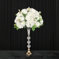 Support à fleurs en plastique doré de style européen pour mariage, vase d'allée, décorations de table, marque JD, modèle JD-B-230