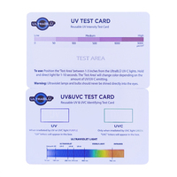 Toutes les fonctions de Test UV UVA UVB UVC carte de Test carte de Test réutilisable