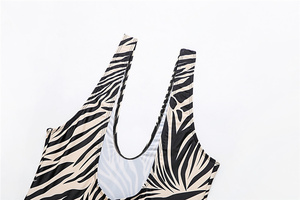 Una sola pieza traje de baño Sexy taza vendaje <span class=keywords><strong>2021</strong></span> estampado de leopardo Bikini traje de baño - Product Image 5