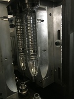 Machine de soufflage de bouteilles d'eau automatique à 2 cavités, moteur servo haute vitesse