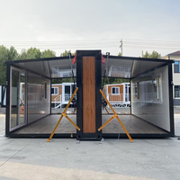 Maison conteneur préfabriquée de haute qualité de 40 pieds en panneaux sandwich extensibles, design moderne, unité modulaire prête à l'emploi pour usage hospitalier