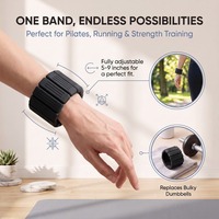 Poids réglables pour poignets et chevilles de 0,5 à 2 lb, en silicone antidérapant, bracelet lesté portable, logo personnalisé pour la course, la danse et l'entraînement
