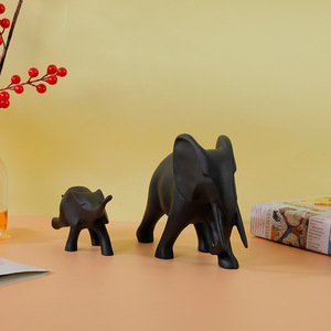 Nuova Statuetta Artistica in Resina di Madre e Figlio <span class=keywords><strong>Elefante</strong></span>, Ornamento Decorativo da Collezione per Casa, Ufficio e Soggiorno - Product Image 6