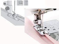 Ensemble de 8 pièces pour ourlet de couture comprenant 3 pieds à ourlet large, 3 pieds à ourlet roulé étroit pour machines Brother, Singer, Janome à tige basse