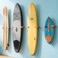 Support mural en bois pour planches de surf, support mural décoratif en bois pour planches à pagaie, support de rangement pour planches de surf