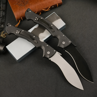 Couteau pliant Rajah II de haute qualité en acier AUS10, manche GFN, verrouillage Tri-Ad, couteau de poche pour le camping, la survie, la chasse, outil EDC