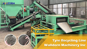 Automatic Heavy-Duty 1t/h Scrap Tyre Recycling Equipment Tire Shredder Convert Scrap Tyres <b>Rubber</b> Powder Bead Wire Remover - Product Image 6