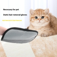 Outil de retrait des poils d'animaux en plastique écologique avec gants électrostatiques et grattoir de nettoyage