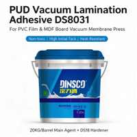 Perekat Laminasi Vakum PUD Film PVC Papan MDF Membran Press Pintu Kayu Pintu Kabinet Resin Epoksi Tahan Panas Berbasis Air