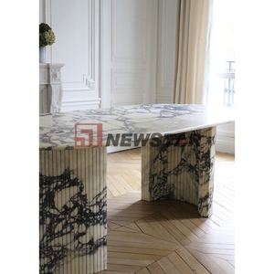 BIỆT THỰ Trắng Onyx bàn ăn thiết kế hiện đại trắng Onyx bàn ăn thiết lập tự nhiên Onyx bảng cho nhà khách sạn căn hộ - Product Image 6