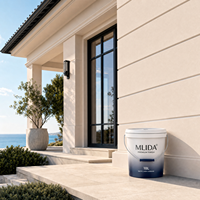 Peinture murale extérieure à base d'eau pour la rénovation des façades de maisons, émulsion imperméable résistante aux intempéries, fourniture directe d'usine OEM