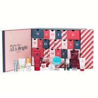 Boîte de calendrier de l'avent réutilisable de conception simple à faible coût pour la beauté cosmétique soins de la peau vente de calendrier de l'avent