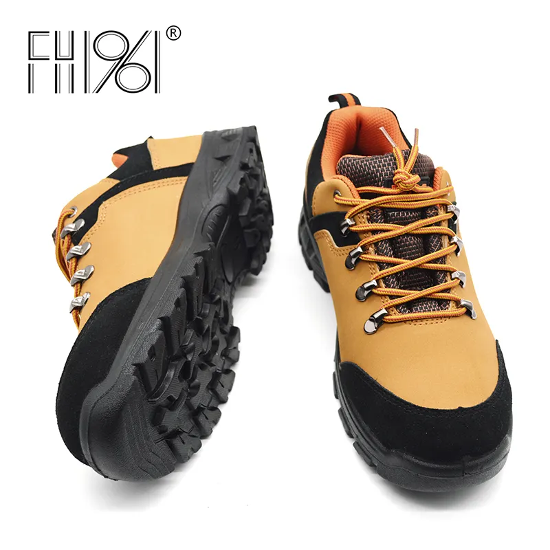FH1961 Zapatos de Seguridad de Alto Rendimiento Estilo Atlético para Trabajos Activos Suela Flexible con Punta de Acero Resistente al Aceite