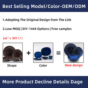 Set di Stoviglie in Gres EKA con Basso <span class=keywords><strong>MOQ</strong></span> e Campione Gratuito, Set di Piatti e Stoviglie in Porcellana, Set di Stoviglie in Ceramica per Ristoranti e Hotel - Product Image 5