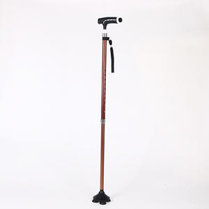 Tongkat memanjat dapat ditarik luar ruangan, tongkat aluminium Aloi 6061 ringan dengan kaki besar tongkat berjalan lipat pegangan plastik - Product Image 3