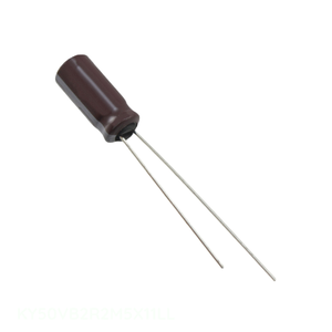Condensateur radial traversant KY50VB2R2M5X11LL en aluminium, 2,2 µF, 20 %, 50 V, de la marque Manufacturer Channel - Product Image 1