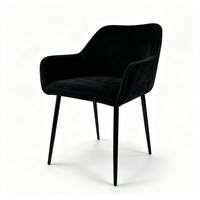 Chaise de salle à manger moderne en tissu texturé doux, fauteuil de salle à manger pour la maison, la cuisine et les restaurants – Offre spéciale