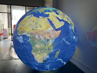 Globe terrestre gonflable de 2 m, 3 m, 4 m, Terre gonflable, Ballon terrestre gonflable pour événements