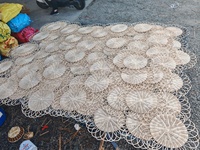 35cm Rattan-Tischset, geflochtenes Rattan-Platzset, Weiden-Tischunterlage, Rattan-Platzmatte mit Blumenmuster für Hochzeiten und Küche, kostenlose Probe