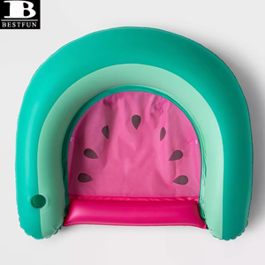 Silla Flotante Inflable <span class=keywords><strong>de</strong></span> PVC Reforzado con Forma <span class=keywords><strong>de</strong></span> <span class=keywords><strong>Sandía</strong></span>, con Portavasos, <span class=keywords><strong>Hamaca</strong></span> Flotante para Adultos - Product Image 4