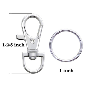 Cổ Điển Tự Làm Thủ Công Phụ Kiện Hợp Kim Kẽm Xoay Khóa Clip Kim Loại <span class=keywords><strong>Carabiner</strong></span> Móc Chìa Khóa An Toàn Snap Móc Tổ Chức Vòng Chìa Khóa - Product Image 2