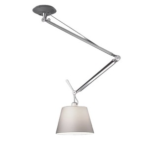 โคมไฟแขวนแบบยาวสไตล์อิตาลี หัวเดียว สีขาวโครเมียม LED E27 ควบคุมด้วยสวิตช์ สำหรับเคาน์เตอร์บาร์ ห้องทำงาน - Product Image 5
