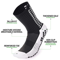 Chaussettes de sport antidérapantes de football en coton respirant unisexe avec logo personnalisé pour l'hiver