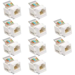 מחבר קיסטון <span class=keywords><strong>RJ45</strong></span> Cat5e ללא כלים, מתוצרת סיטונאית, עם תקן חיווט צבעוני, להתקנה מהירה. - Product Image 1