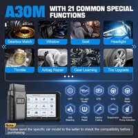 Escáner de Diagnóstico Automotriz OBD2 para A30M con Lector de Códigos y Soporte para Luz de Verificación del Motor para Android/iOS (3 Años de Garantía)