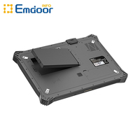 ODM/OEM industrial 12 pulgadas tableta robusta huella digital con estación de acoplamiento en el vehículo, 5g LTE, Puerto RJ45, escaneo de código de barras 2D, NFC