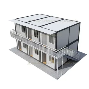 预制钢结构金属集装箱房，集装箱房平，带门窗的集装箱房