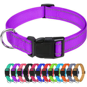 Nylon Pet <span class=keywords><strong>Collar</strong></span> Reflektieren des Material Solide verstellbare Schnalle Anti-Lost-Sicherheit für Nachts pazier gänge Langlebig Mehrfarbig erhältlich - Product Image 3
