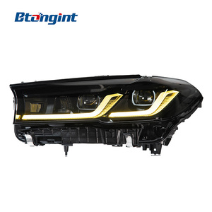 Fari a LED Accessori Auto Adatti per <span class=keywords><strong>BMW</strong></span> Serie 5 G30 2018-2020 Modificati Gruppo Fari Laser Black Knight - Product Image 4