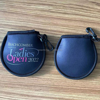 Pochette de lavage de balles de golf en néoprène personnalisée, sac de nettoyage de balles de golf portable avec mousqueton, accessoire de golf réutilisable
