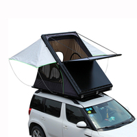 Tente de toit rigide en alliage d'aluminium pour 3-4 personnes, grande taille, ouverture automatique rapide, quatre saisons, pour camping en plein air