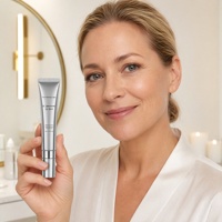 Crème pour les yeux à l'acide hyaluronique et aux oligopeptides pour les ridules et les pattes d'oie avec vitamine E, nourrissante, sans parfum, marque privée