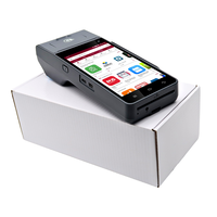 Kartu Kredit Sistem Pos Genggam Pos Kripto dengan Printer Mini Bluetooth 4G/Nirkabel Terminal Pos Kartu Seluler