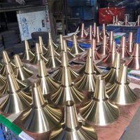 Pièce conique en laiton usinée CNC pour trompette, instrument de musique à vent, et cor Suona en cuivre filé - Chine