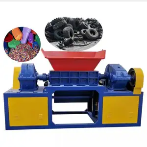 Plastic Shredder Machine for Sale Multifunctional Tire Rubber Double Shaft 2500 Max.production Capacity